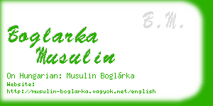 boglarka musulin business card